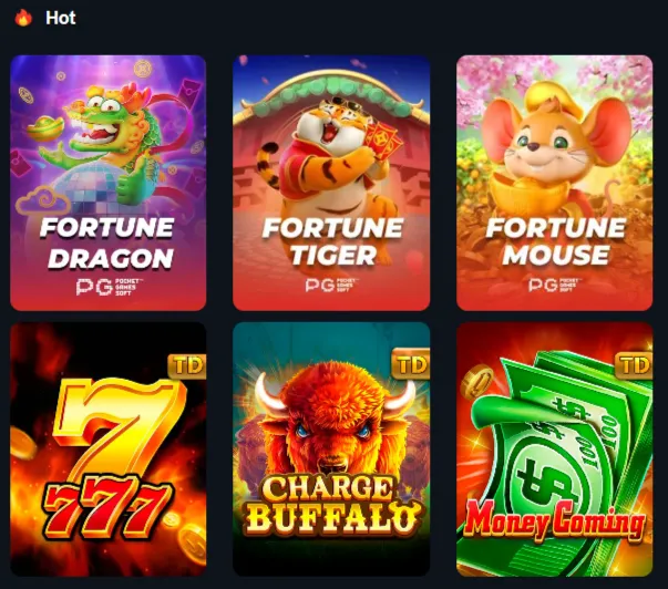 Online Casino and Games Available